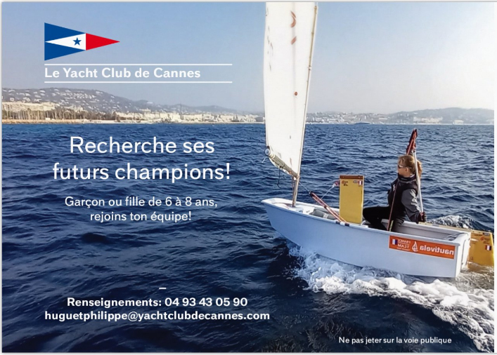 Le Yacht Club de Cannes recherche ses futurs champions !